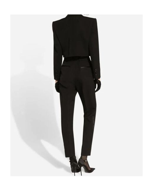 Dolce & Gabbana Black Slim-Fit Trousers
