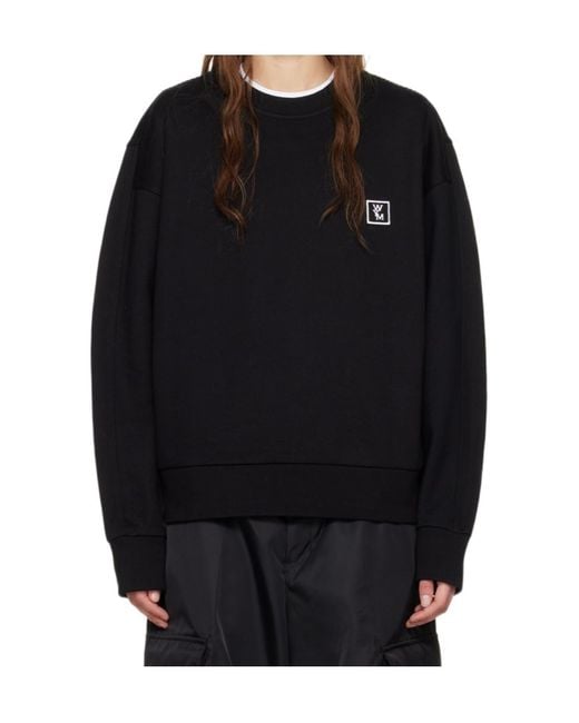 Wooyoungmi Black Patch Sweatshirt