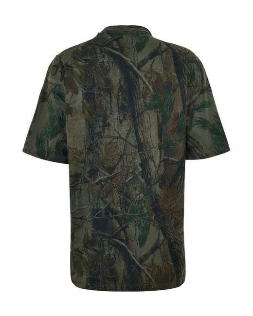 Balenciaga Green Logo Regular Fit T-Shirt for men