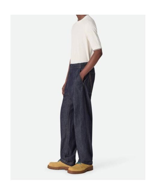 Bottega Veneta Blue Straight Jeans for men