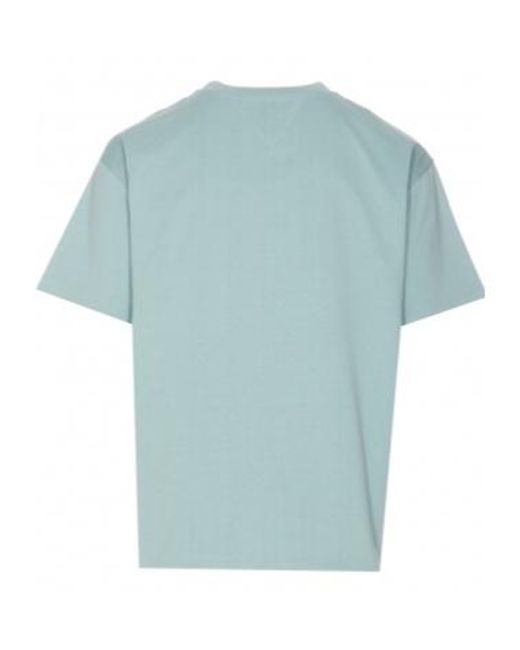 Bottega Veneta Blue Double Layer Checked T-Shirt for men