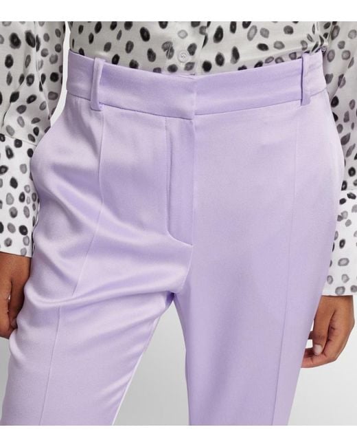 Nina Ricci Purple Flared Pants