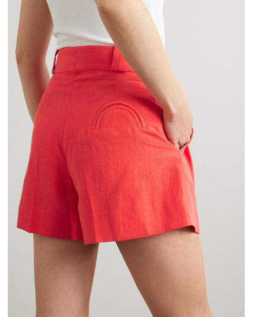 Blazé Milano Red Belt Loop Shorts
