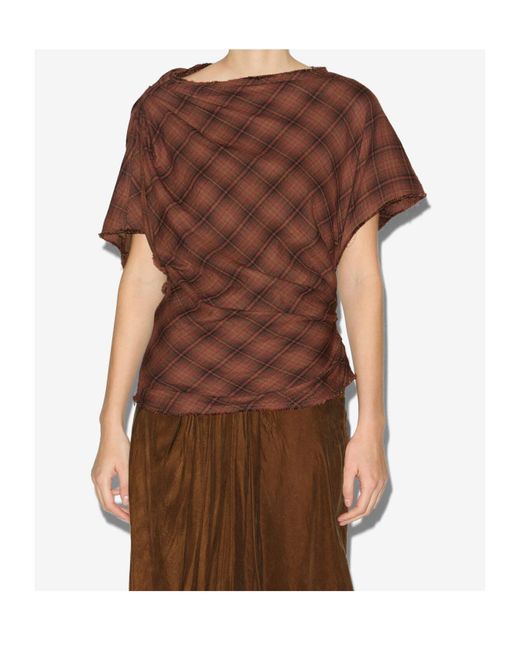 Isabel Marant Brown Neyela Top