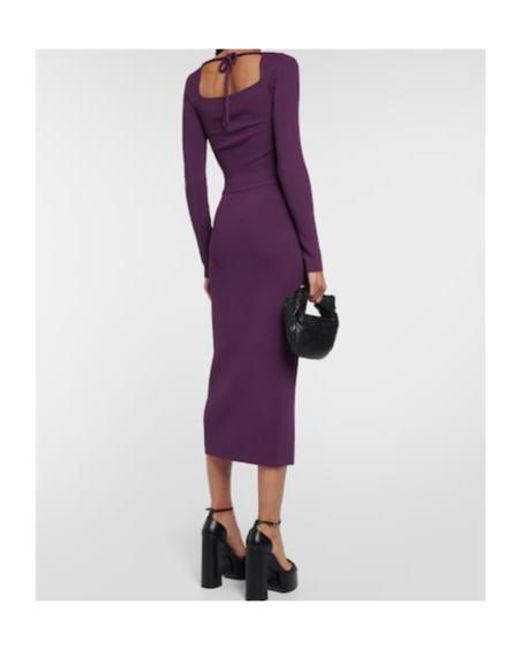 Altuzarra Purple Fotia Cutout Jersey Gown