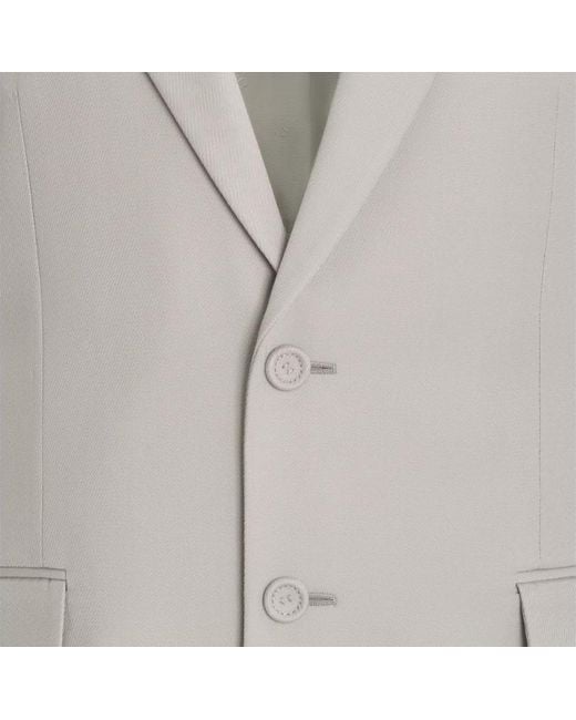 Dior Gray Homme Single-Breasted Long-Sleeved Blazer for men