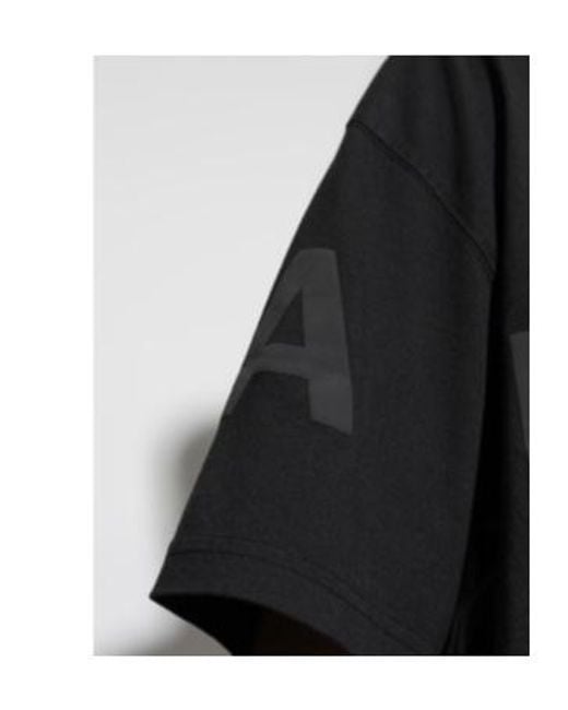AllSaints Black Oversized Logo T-Shirt for men