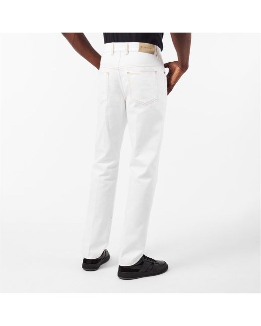Givenchy White Straight Jeans for men