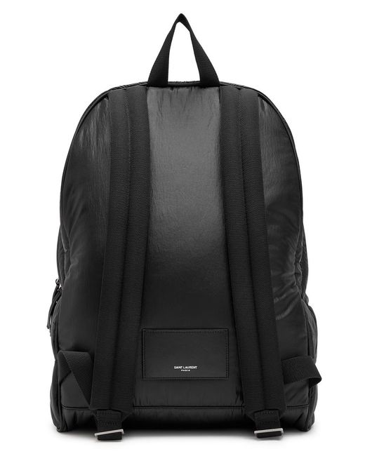 Saint Laurent Black City Nylon Backpack for men