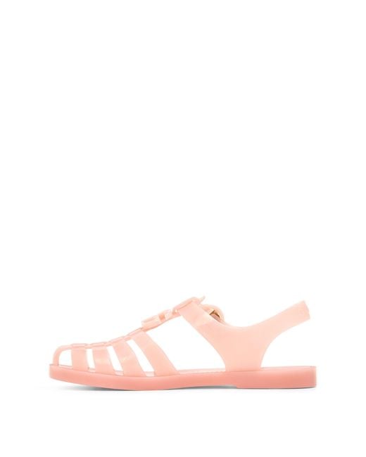 Gucci Pink Open-Toe Flat Sandals