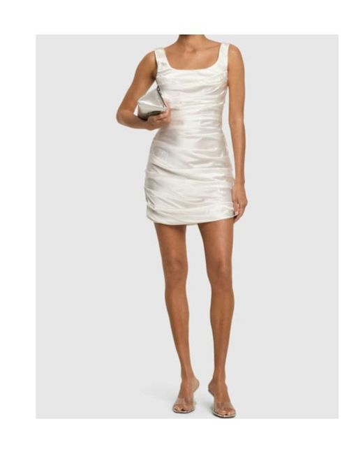 GIUSEPPE DI MORABITO Natural Pendulous Mini Dress