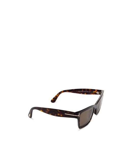 Tom Ford Purple Eyewear Square Frame Sunglasses