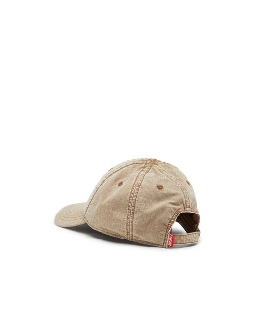 DIESEL White C-Nyloff Embroidered Oval D Baseball Cap for men