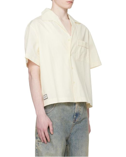 Entire studios White Boxy Short-Sleeve Shirt
