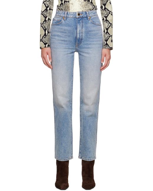 Khaite Black Abigail High Waist Jeans