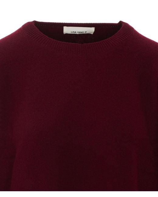 Lisa Yang Red Long-Sleeved Sweater