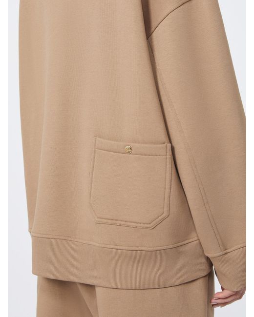 Max Mara Natural 'S Monza Logo Embroidered Crewneck Sweatshirt