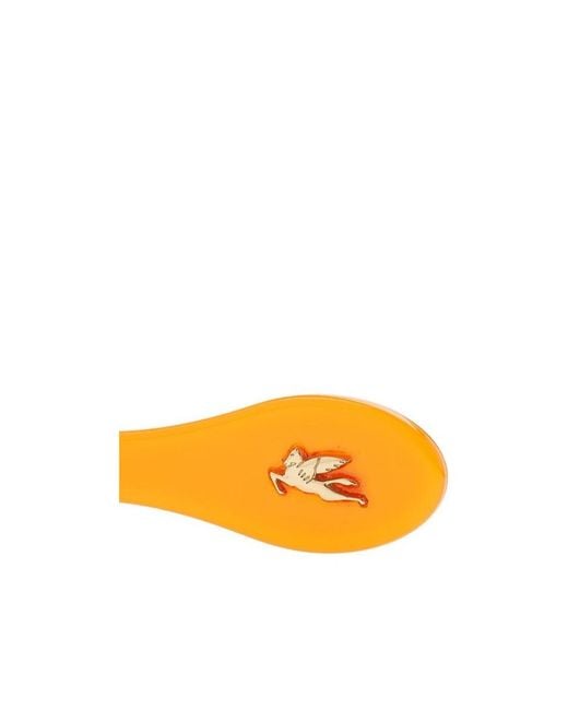Etro Orange Logo Hair Accessories
