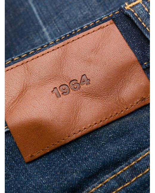 DSquared² Blue Distressed Slim-Fit Jeans