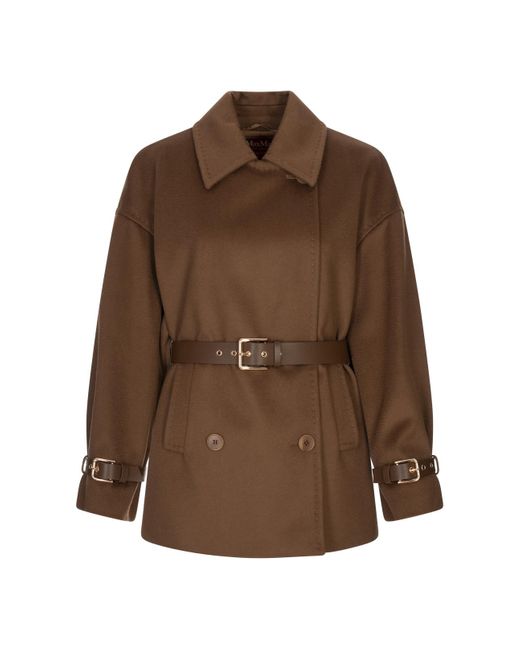 Max Mara Brown Long-Sleeved Coat