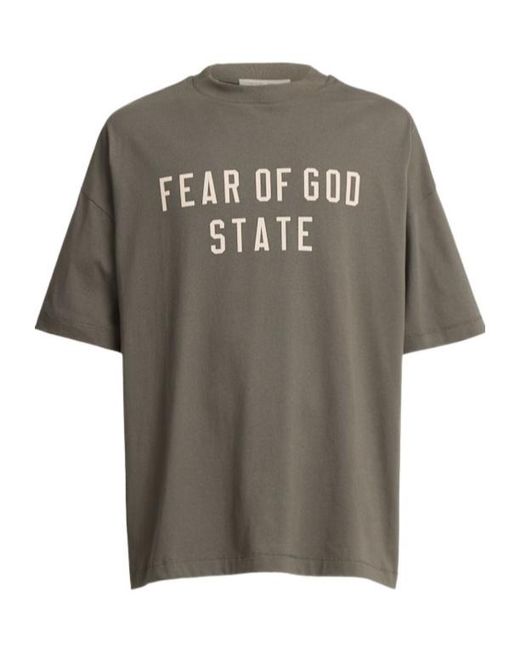Fear Of God Gray 90S Style T-Shirts for men