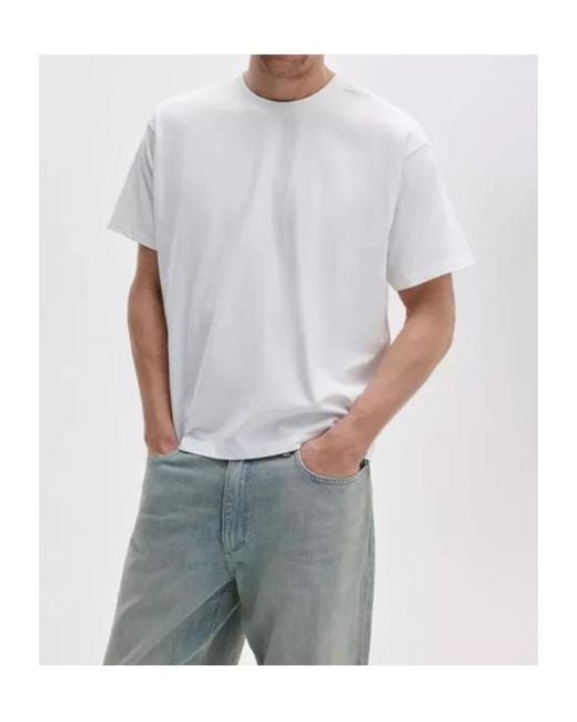 Rag & Bone White Crew-Neck T-Shirt for men