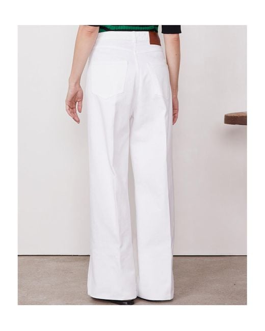 Officine Generale White Ginger 5Pkt Cotton Denim Clothing