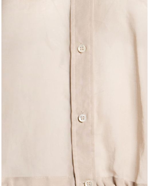 Brunello Cucinelli Natural Short Sleeves Shirt