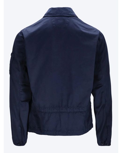 C P Company Blue Long-Sleeved Jacket for men