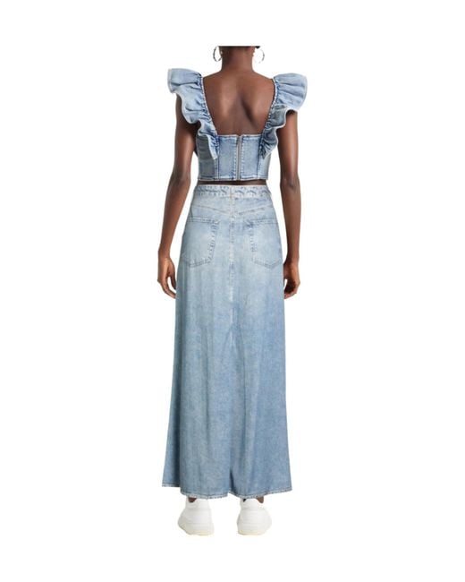Rag & Bone Blue Denim Style Skirt