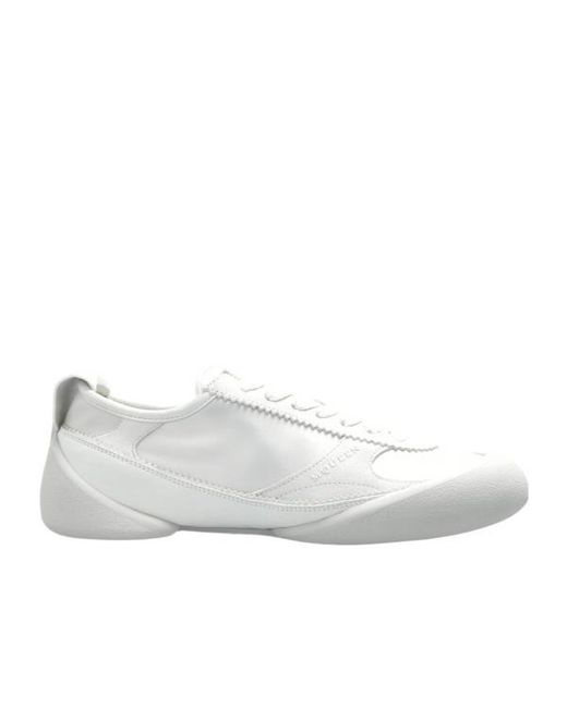 McQueen White Flexion Lace-Up Sneakers for men