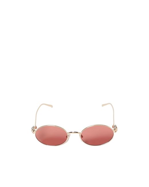 Cartier Pink Oval Frame Sunglasses