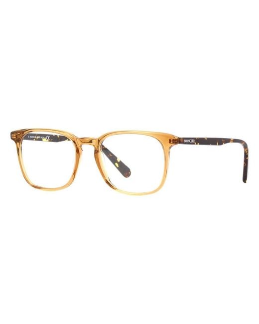 Moncler Metallic Eyewear Square Frame Glasses for men