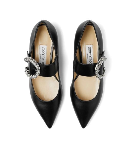 Jimmy Choo Black Melva Ballerinas