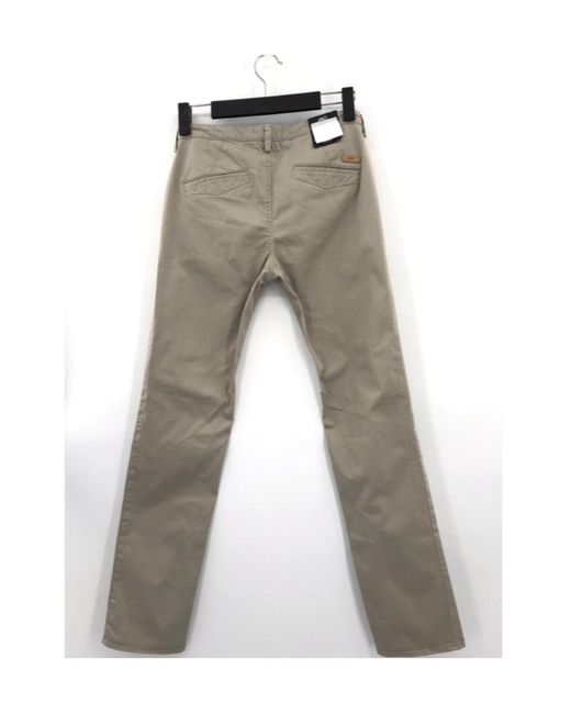 Boss Gray Logo Casual Pants for men