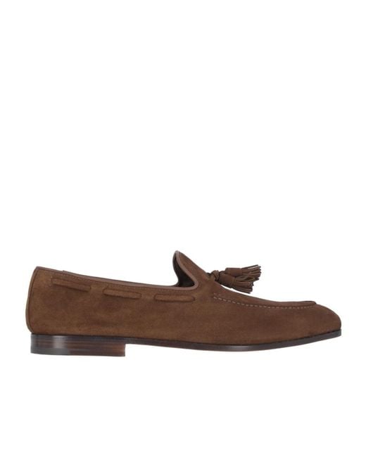 Church's Brown Tassel-Detailed Slip-On Loafers for men