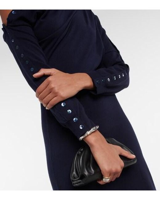 Altuzarra Blue Jeevika Wool-Blend Midi Dress