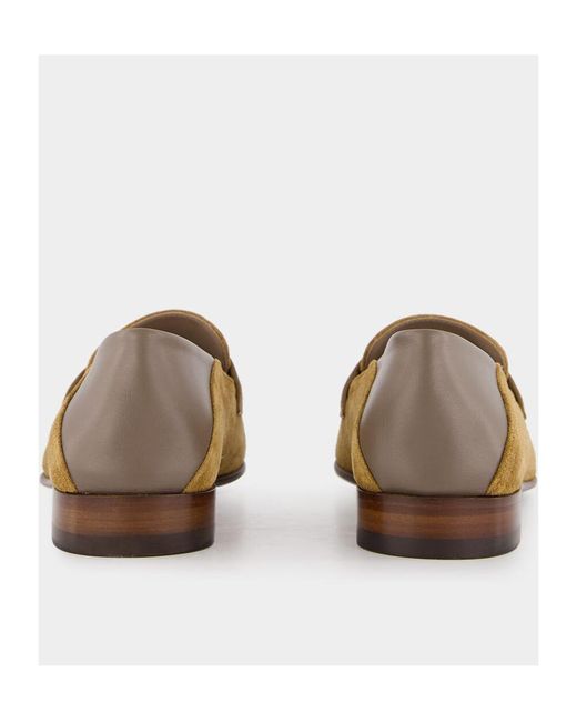 Manolo Blahnik Natural Round Head Loafer Shoes for men