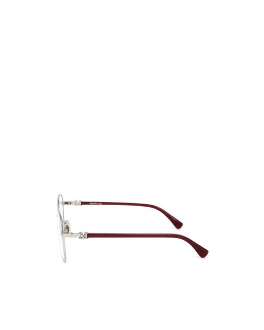 Max Mara Natural Round Frame Glasses
