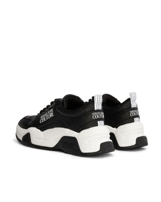 Versace Jeans Black Tennis Casual Sports Shoes