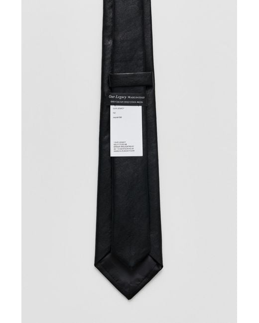 Our Legacy White Pointed-Tip Tie for men