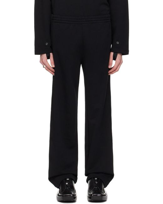 Helmut Lang Black Elastic Waist Sweatpants for men
