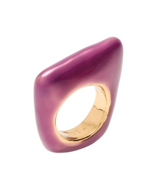 Marni Pink Solid Color Rings