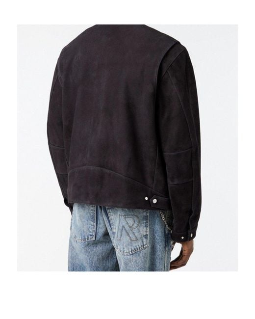 Represent Black Slim-Fit Casual Jacket for men