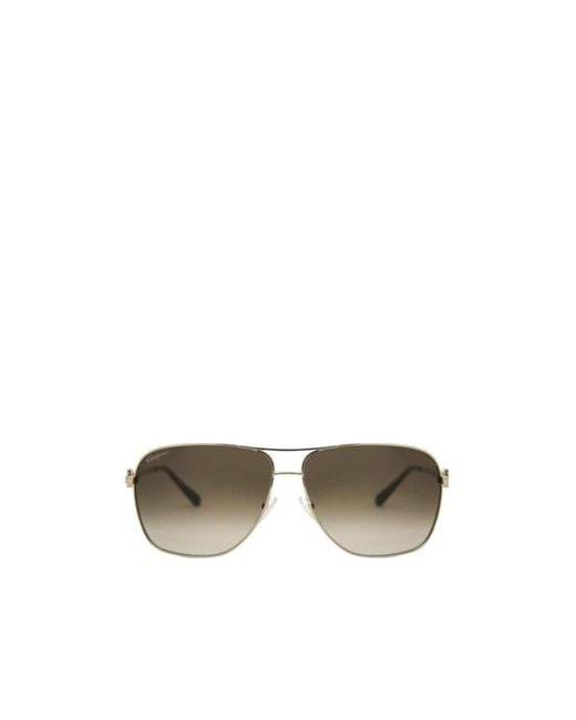 Ferragamo Metallic Logo Sunglasses for men