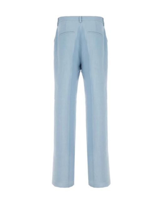 Antonelli Blue Casual Pants With Belt Loops