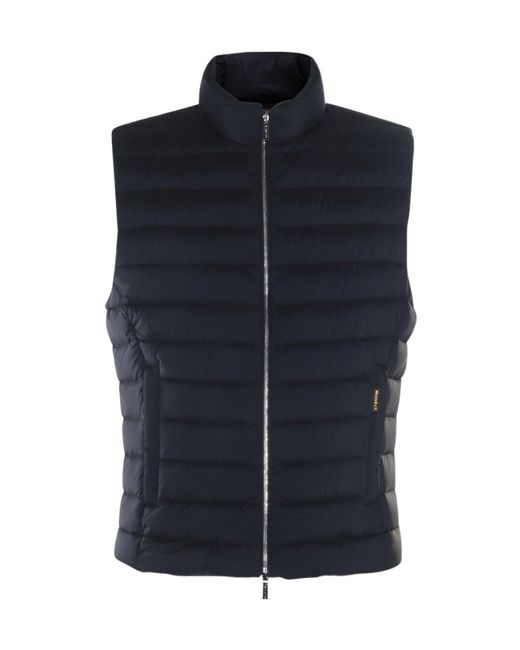 Moorer Blue Calaf-S3 Down Vest for men