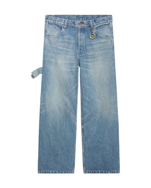 Céline Blue Wide Leg Jeans 001 for men