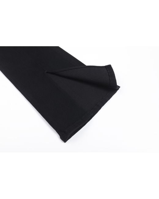 LIU REGALI Black Split Jeans