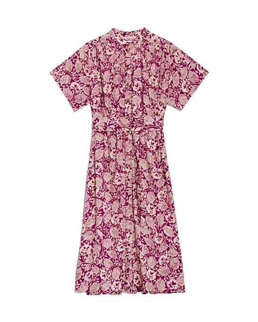 Vanessa Bruno Pink Short Bubble Sleeve Dress